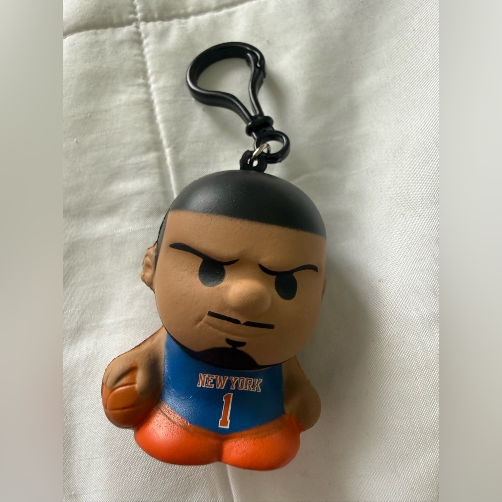 NBA New York Knicks Obi Toppin RARE Sqeezemate Keychain